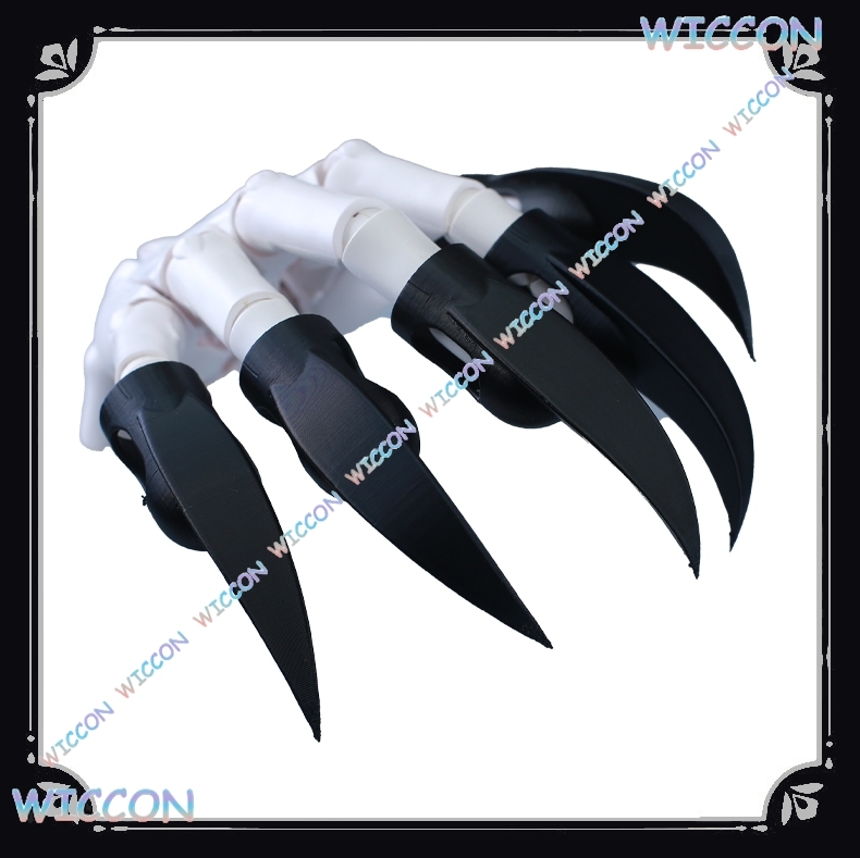 Women'S Fashion Gloves - Kostium Zwierzęcy Paznokcie Czarne Szpony Bestii