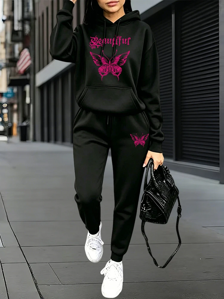 Women'S Fashion Winter 2026 - Jesienno-zimowe codzienne sportowe zestawy dresowe: bluzy