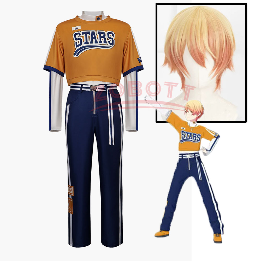 Belted Shirt Dress - Kostium Cosplay Tenma Tsukasa, sportowy styl,