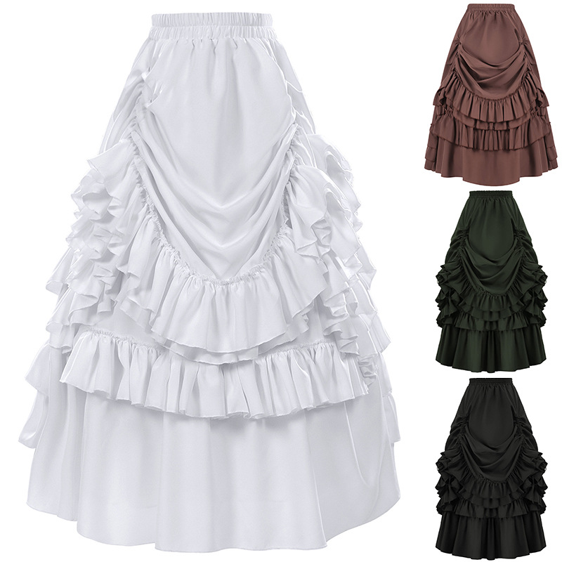 Women'S Fashion Renaissance Period - Krótka spódnica w stylu retro gotyckim