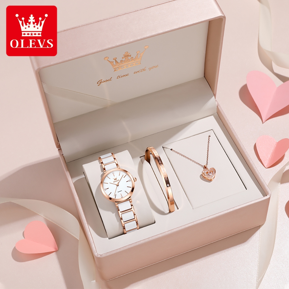 Women'S Fashion Quartz Watch - OLEVS Damski Zegarek 5877 Luksusowy Elegancki