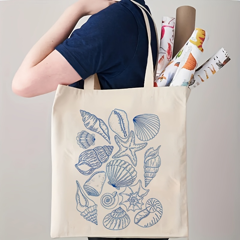 Canvas Tote Bag - Torba damska z płótna z motywem