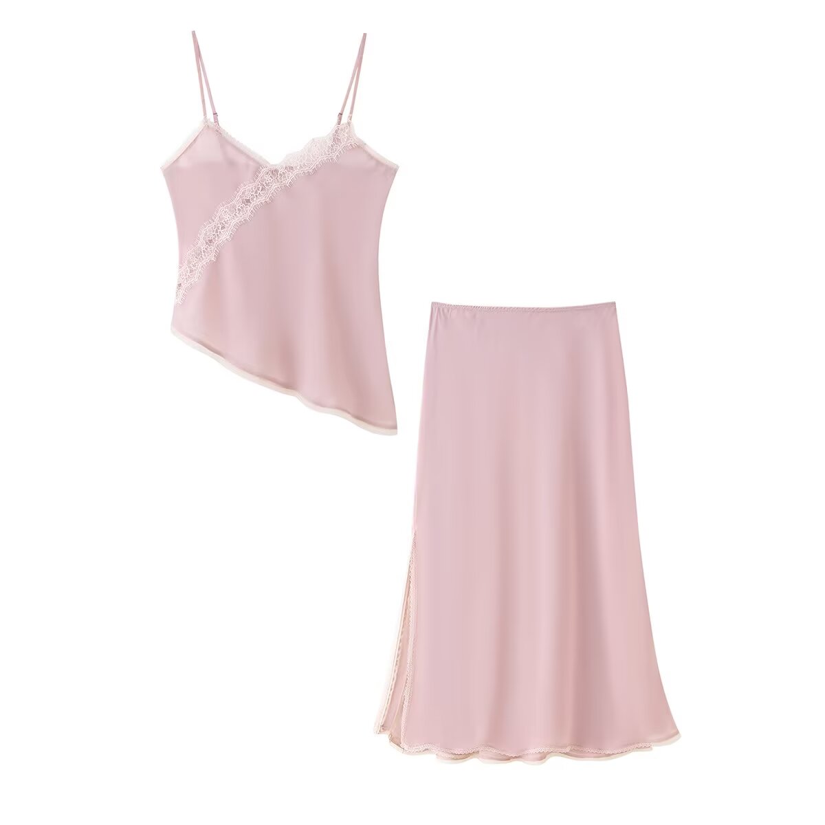 V Neck Cami Top - Tidalyf 2025 Damski Różowy Komplet: Top