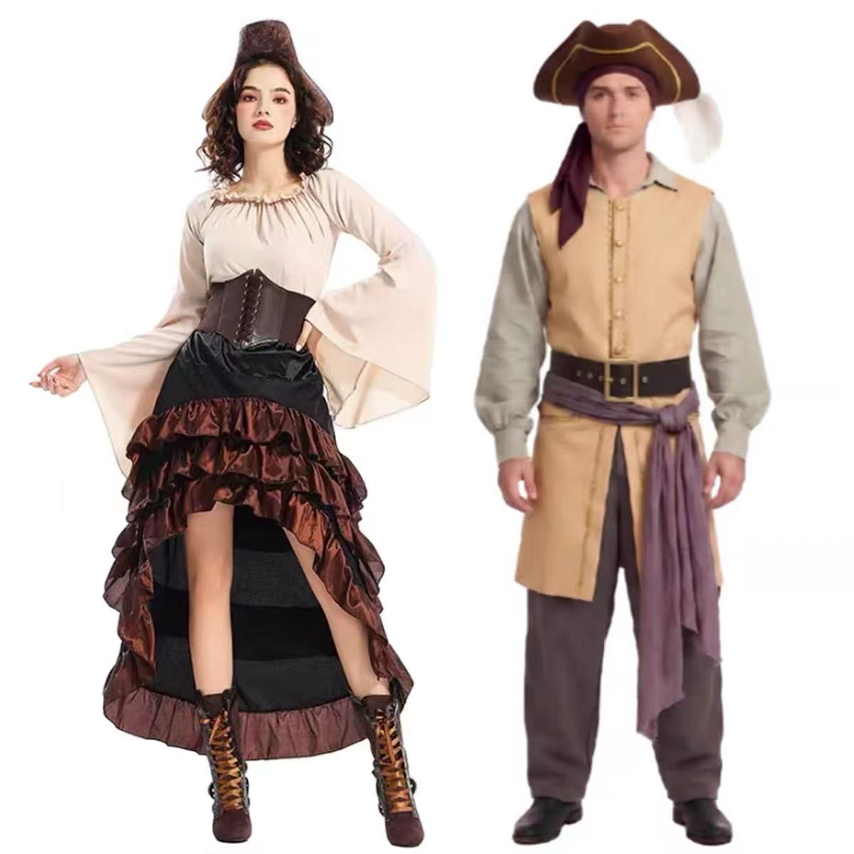 Belted Shirt Dress - Kostium Pirata Kapitana Clarka z filmu