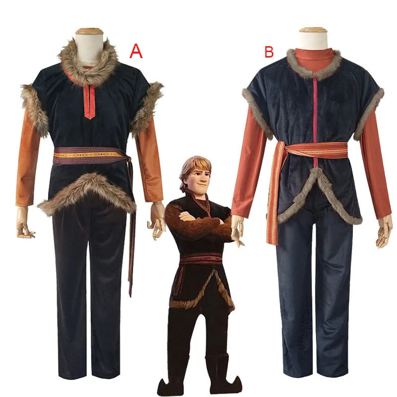 Belted Shirt Dress - Kostiumy Cosplay Frozen Kristoff Kurtka Koszula