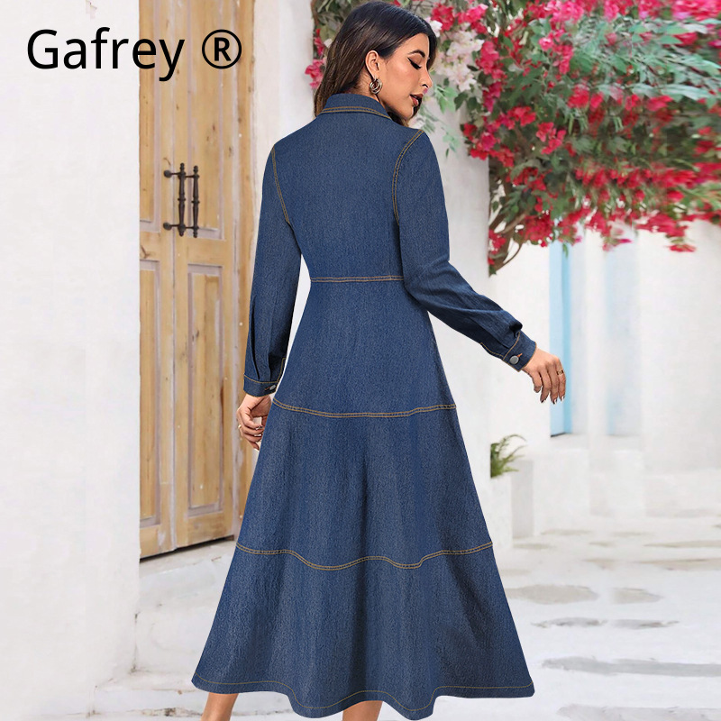 Nowa Modna Sukienka Jeansowa z – Belted Shirt Dress recenzja i cena