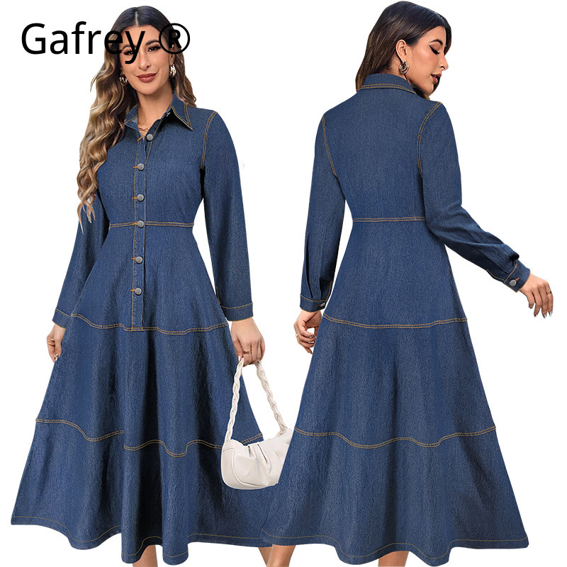 Nowa Modna Sukienka Jeansowa z – Belted Shirt Dress recenzja i cena