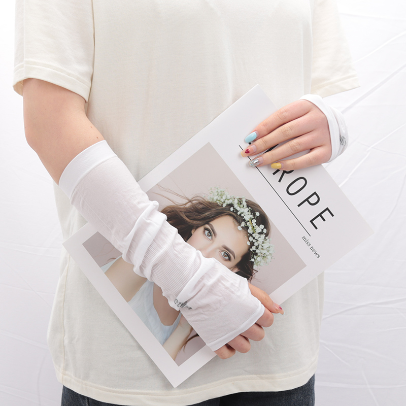 Nowy lodowy jedwab rękaw z fil – Women'S Fashion Gloves recenzja i cena