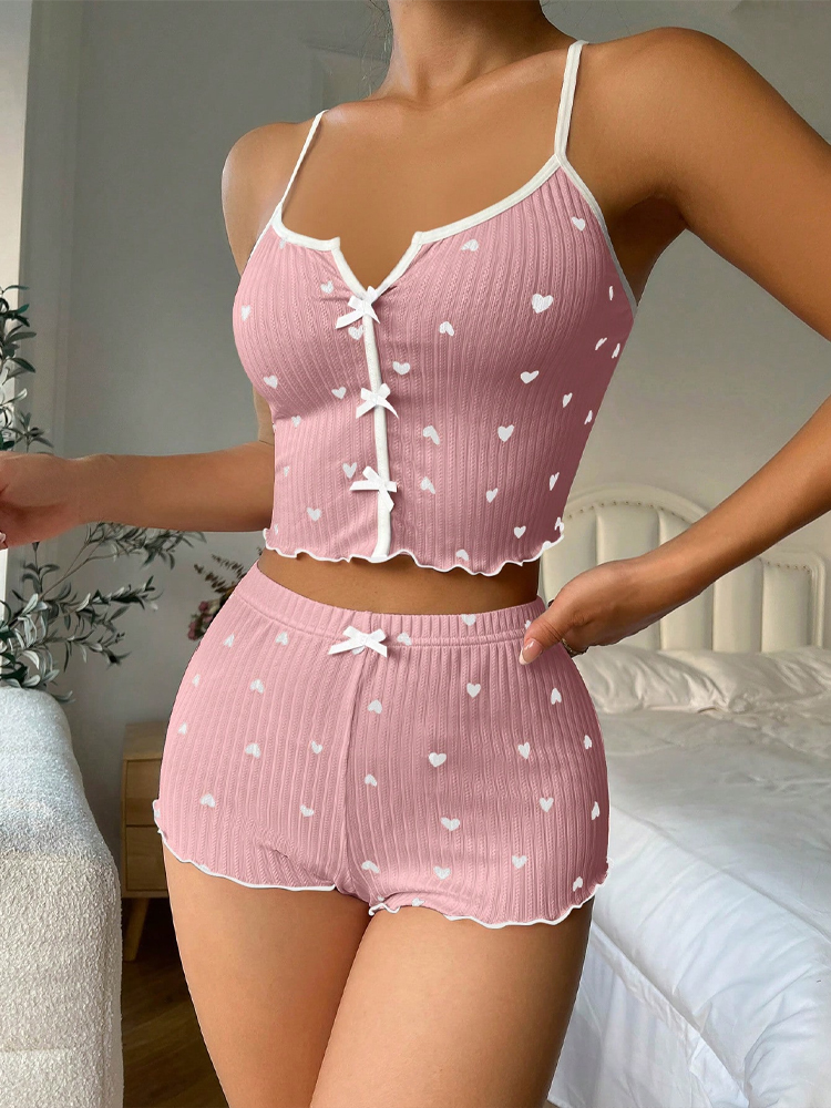 Nowy seksowny komplet piżamy z – V Neck Cami Top recenzja i cena