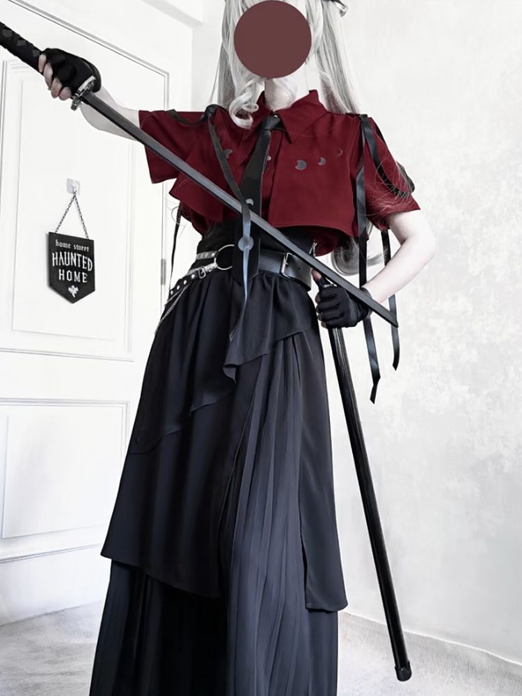 2025 Nowe Gotyckie Vintage Ele – Belted Shirt Dress recenzja i cena