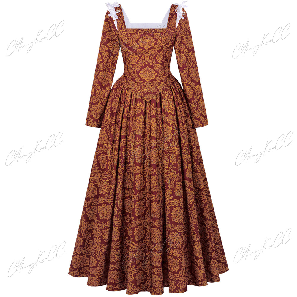 Sukienka damska z długim rękaw – Women'S Fashion Renaissance Period recenzja i cena