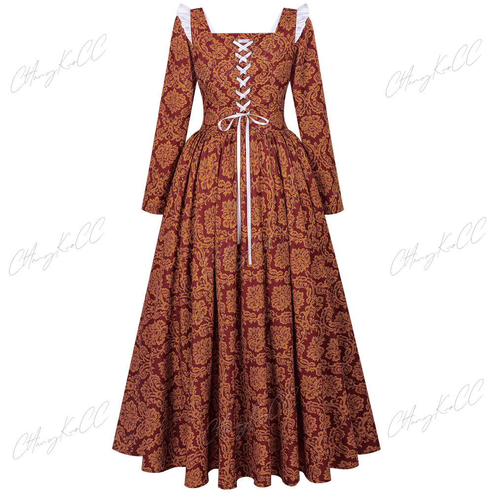 Sukienka damska z długim rękaw – Women'S Fashion Renaissance Period recenzja i cena