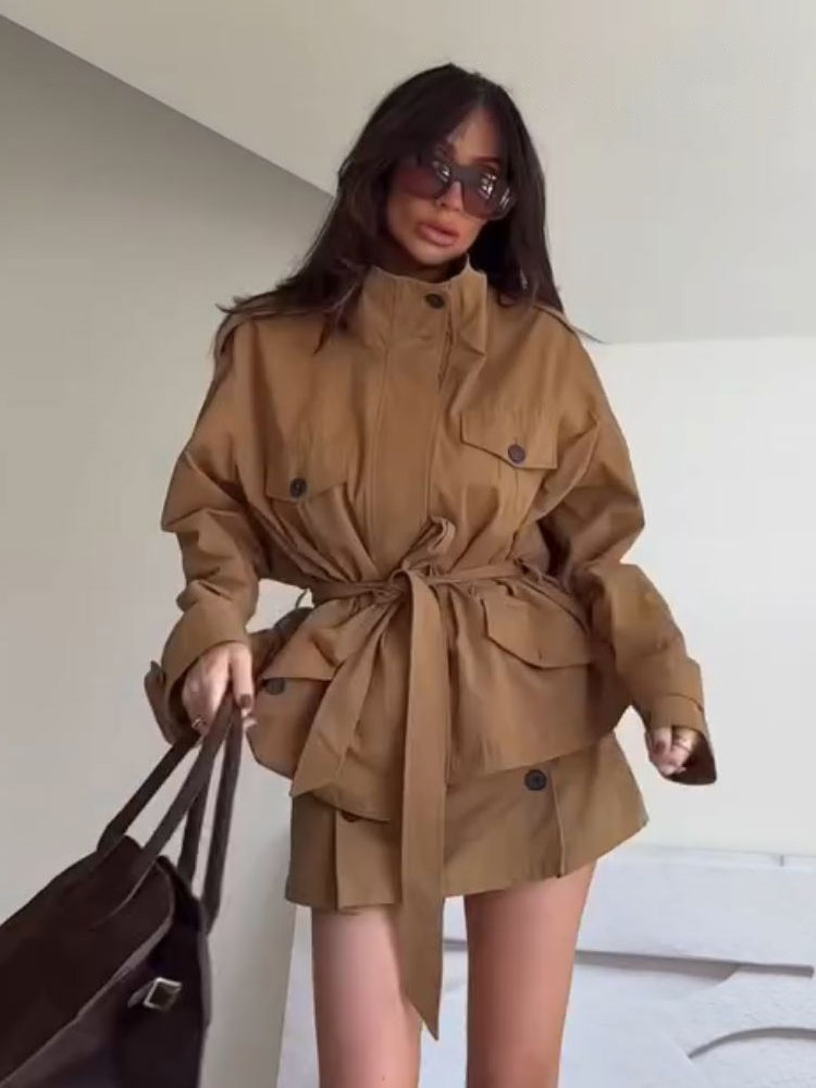 Damski komplet dwuczęściowy HH – Belted Shirt Dress recenzja i cena
