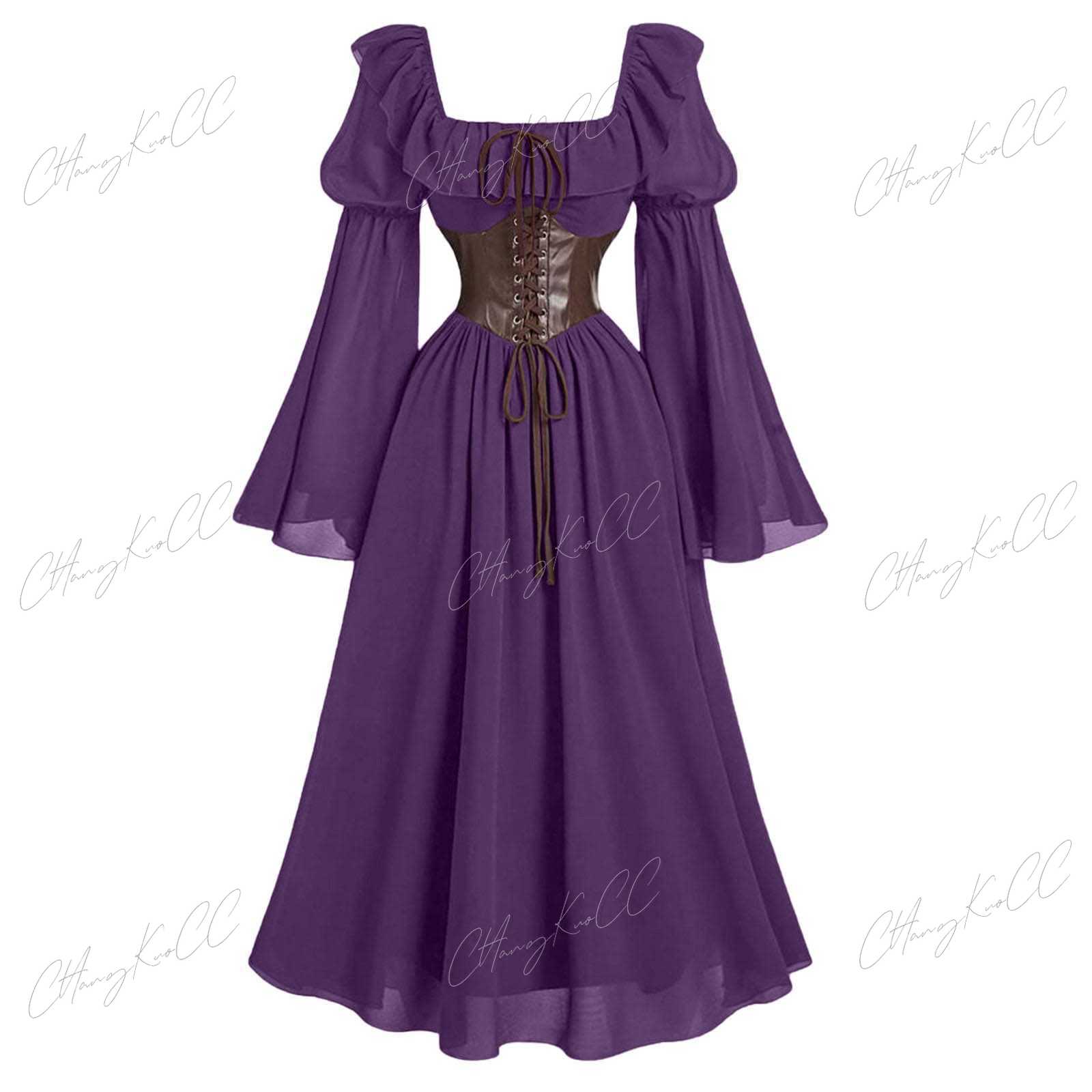 Sukienka damska z bufiastymi r – Women'S Fashion Renaissance Period recenzja i cena