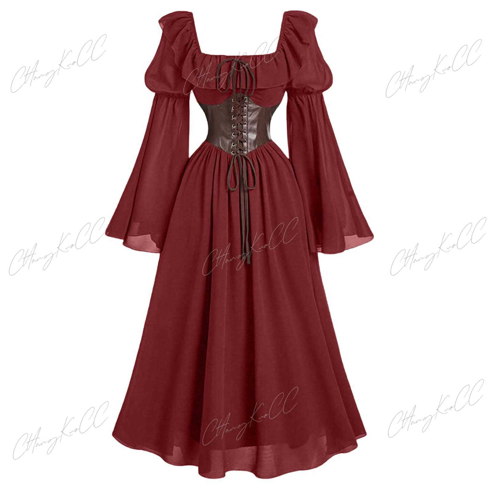 Sukienka damska z bufiastymi r – Women'S Fashion Renaissance Period recenzja i cena