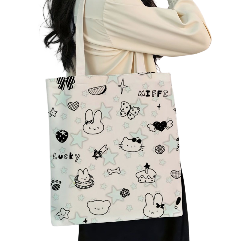 Urocza torba na ramię z motywe – Canvas Tote Bag recenzja i cena