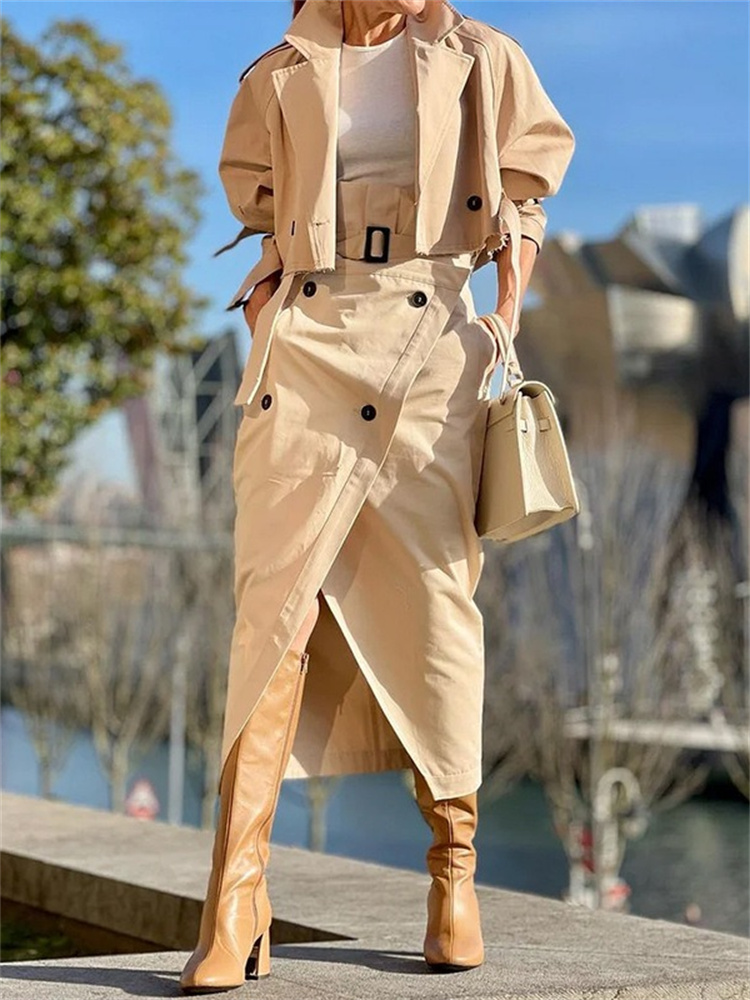 Wmstar 2-częściowe zestawy dam – Belted Shirt Dress recenzja i cena