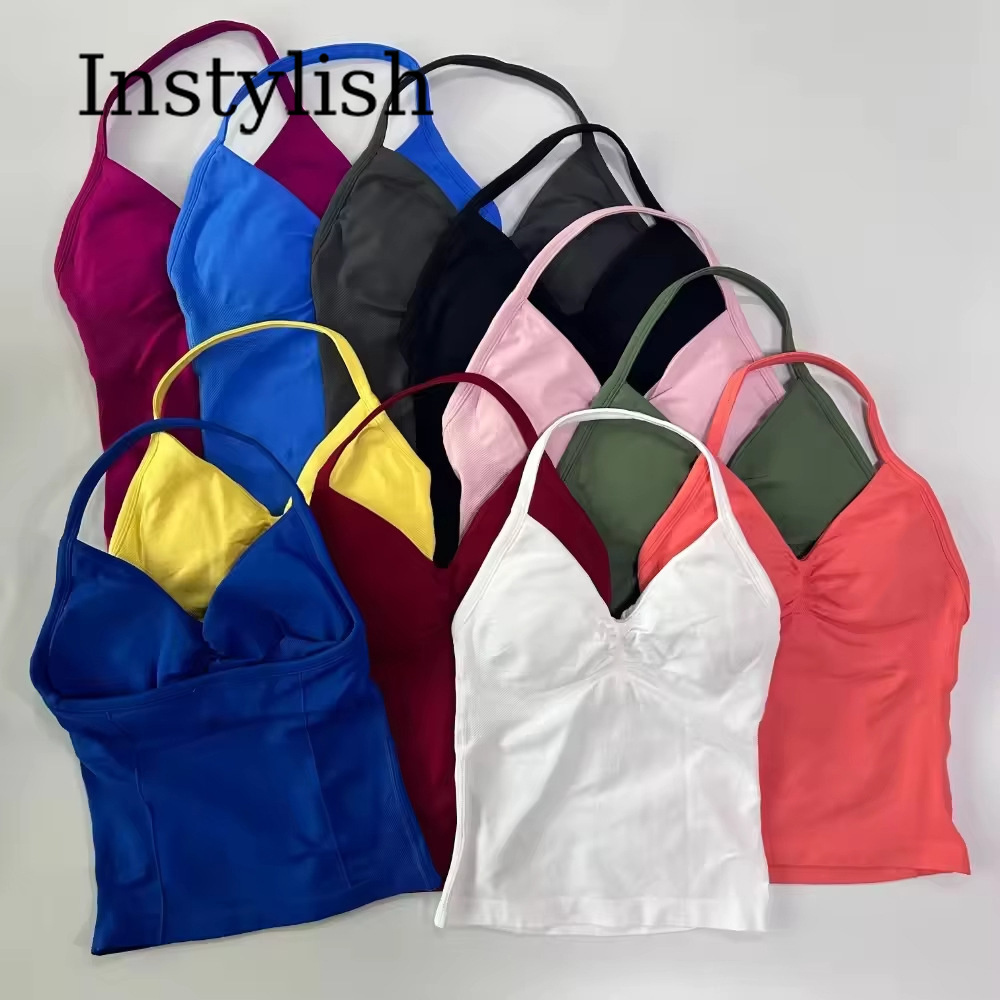Damski Bezszwowy Zestaw do Jog – V Neck Cami Top recenzja i cena