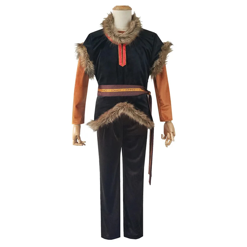 Kostiumy Cosplay Frozen Kristo – Belted Shirt Dress recenzja i cena